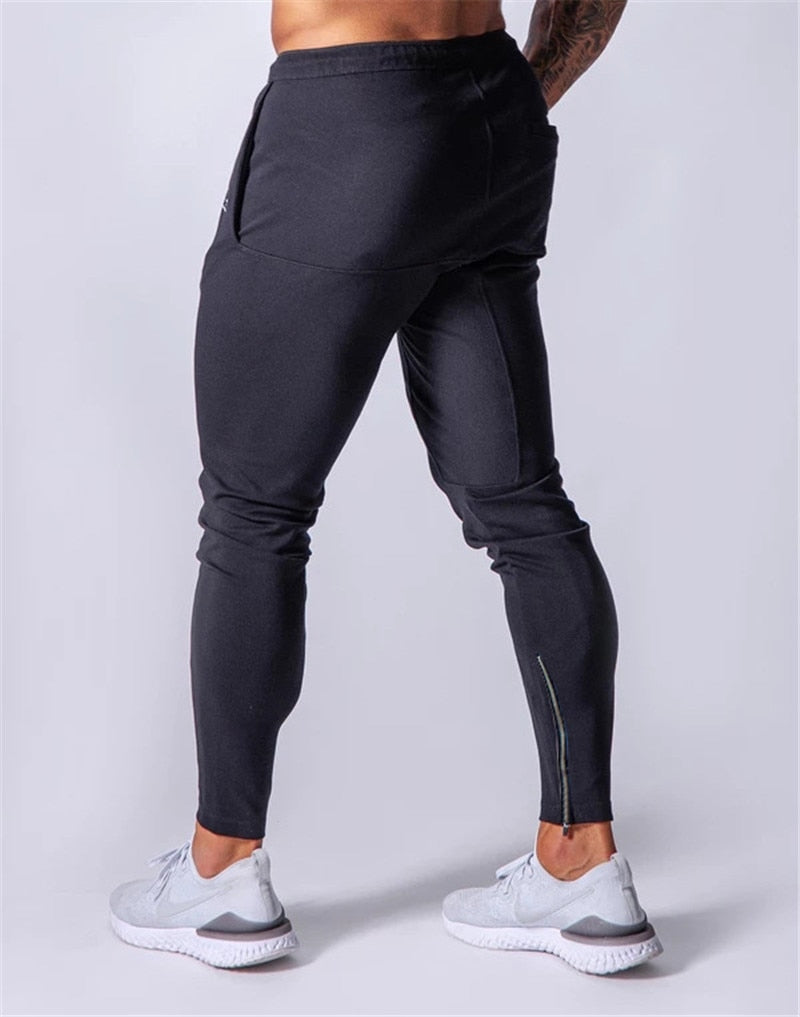 Yeni Jogging Pantolon Erkek Spor Eşofman Pantolonu Koşu Pantolonu GYM Pantolon Erkek Jogger Pamuklu Eşofman Pantolonu Slim Fit Pantolon Vücut Geliştirme Pantolonu 