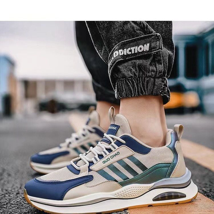 Mesh breathable sports shoes, Korean version, fashionable and trendy shoes, travel shoes, running shoes