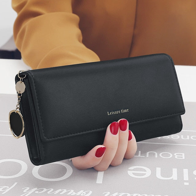 Women Wallets Long Style Multi-functional wallet Purse Fresh PU leather Female Clutch Card Holder