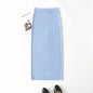 Straight tube skirt comfortable elastic slim fit women's hip hugging skirt mid length skirt