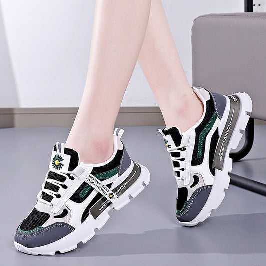 Korean version versatile student sports shoes for women's street photography, casual running shoes for women