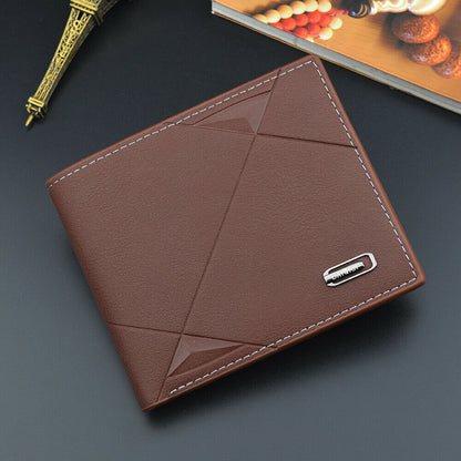 Men Business Leather Billfold Wallet Brand Luxury Short Slim Male Purses Money Credit Card Thin Hombre Billetera Portafoglio