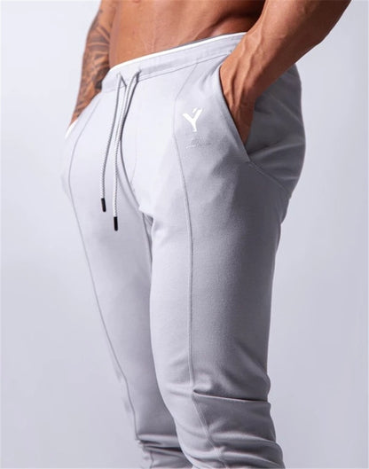 Yeni Jogging Pantolon Erkek Spor Eşofman Pantolonu Koşu Pantolonu GYM Pantolon Erkek Jogger Pamuklu Eşofman Pantolonu Slim Fit Pantolon Vücut Geliştirme Pantolonu 