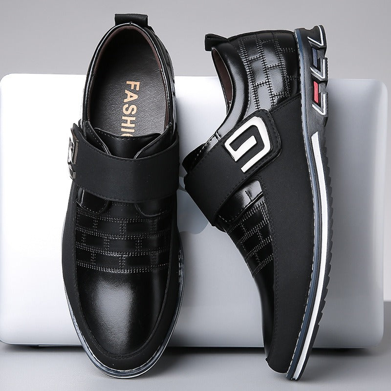 Overseas export men's set foot casual leather shoes