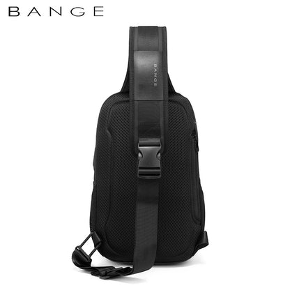 New Men's Summer Chest Bag Fashion Trend Atmospheric Business Messenger Bag All-Match USB Shoulder Bag