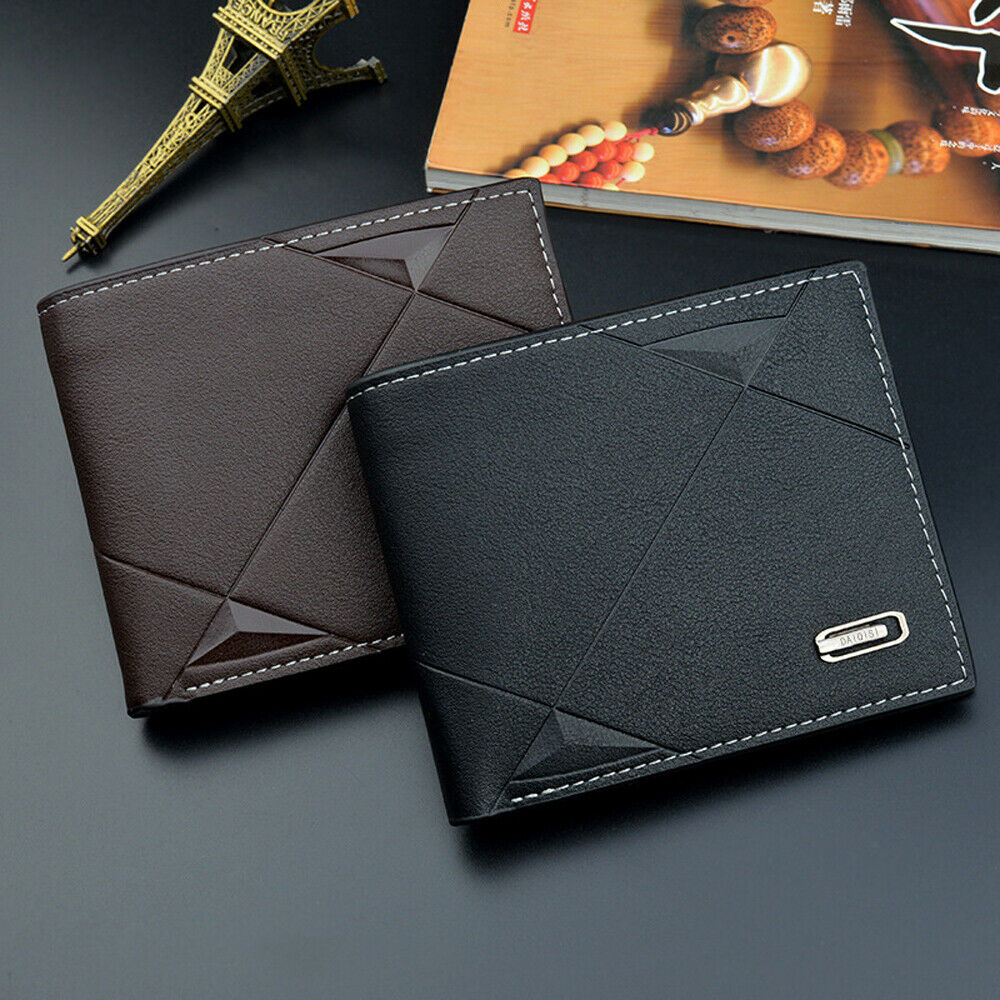 Men Business Leather Billfold Wallet Brand Luxury Short Slim Male Purses Money Credit Card Thin Hombre Billetera Portafoglio