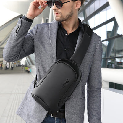 BANGE New Multifunction Crossbody Bag Shoulder Messenger Bags Male Waterproof Short Trip Chest Bag Pack for Men