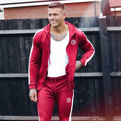 Sport Man Tracksuit Running Gym Men Set Sport Clothing Set Joggers Fitness Bodybuilding Sports Suits Mens Hoodie+Pants Suit Men