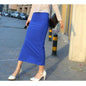 Straight tube skirt comfortable elastic slim fit women's hip hugging skirt mid length skirt