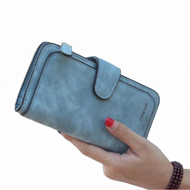 Brand Leather Women Wallet High Quality Design Hasp Solid Color Card Bags Long Female Purse 8 Colors Ladies Clutch Wallet