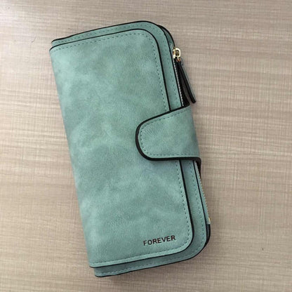 Brand Leather Women Wallet High Quality Design Hasp Solid Color Card Bags Long Female Purse 8 Colors Ladies Clutch Wallet