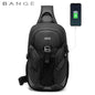 New Men's Summer Chest Bag Fashion Trend Atmospheric Business Messenger Bag All-Match USB Shoulder Bag