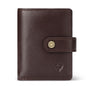 New Men's Leather Card Holder RFID Antimagnetic Short Wallet Retro Zipper Automatic Card Holder