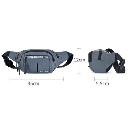 Outdoor Waist Bag Waterproof Waist Bum Bag Running Jogging Belt Pouch Zip Fanny Pack  Mobile Phone Bag Oxford Cloth Chest Bag