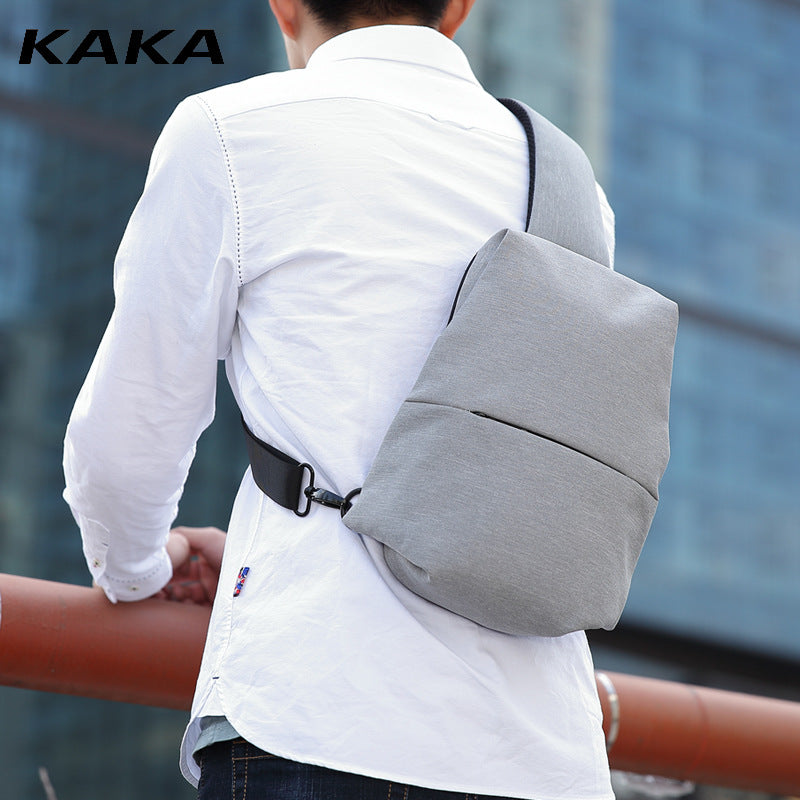 Kaka Chest Bag Men's And Women's Casual Sports One-Shoulder Messenger Bag Multi-Functional Outdoor Running Sports Waterproof Waist Bag