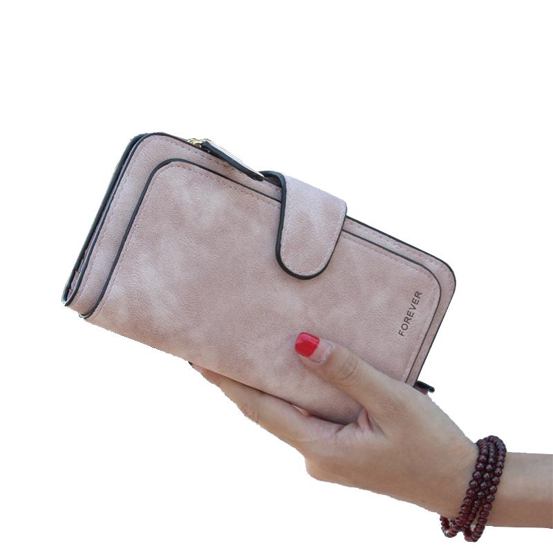 Brand Leather Women Wallet High Quality Design Hasp Solid Color Card Bags Long Female Purse 8 Colors Ladies Clutch Wallet