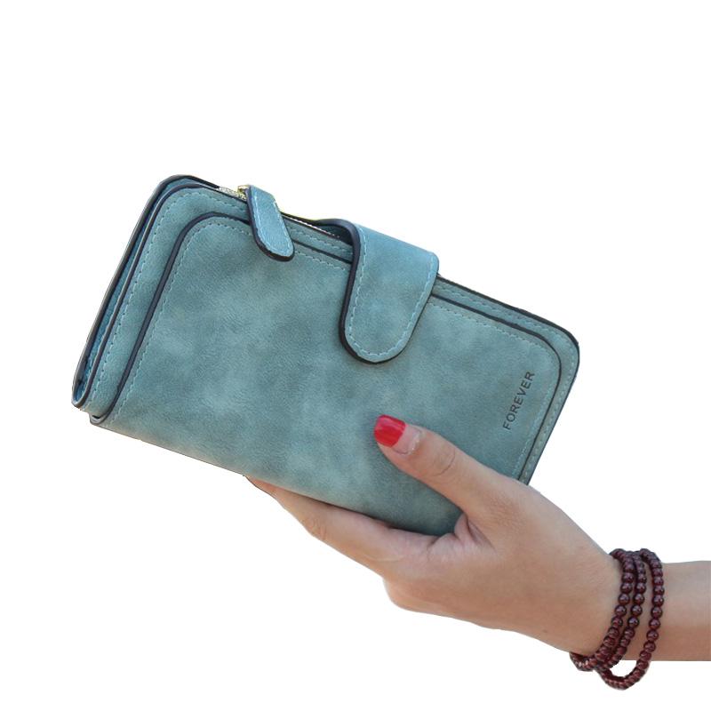 Brand Leather Women Wallet High Quality Design Hasp Solid Color Card Bags Long Female Purse 8 Colors Ladies Clutch Wallet