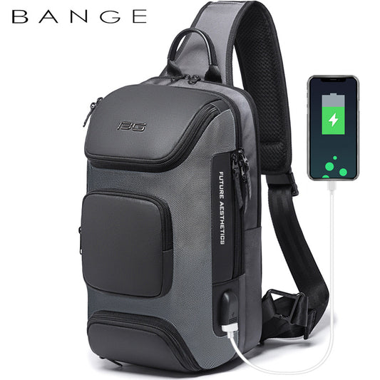 Sports Car New Travel Messenger Bag Technology USB Outdoor Fashion Casual Shoulder Bag Men's Chest Bag