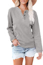 ULTRALIGHT - Elegante Langarmshirt mit V-Ausschnitt