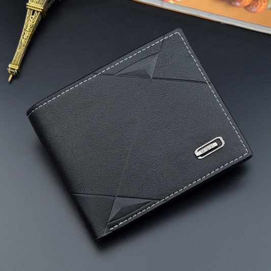 Men Business Leather Billfold Wallet Brand Luxury Short Slim Male Purses Money Credit Card Thin Hombre Billetera Portafoglio