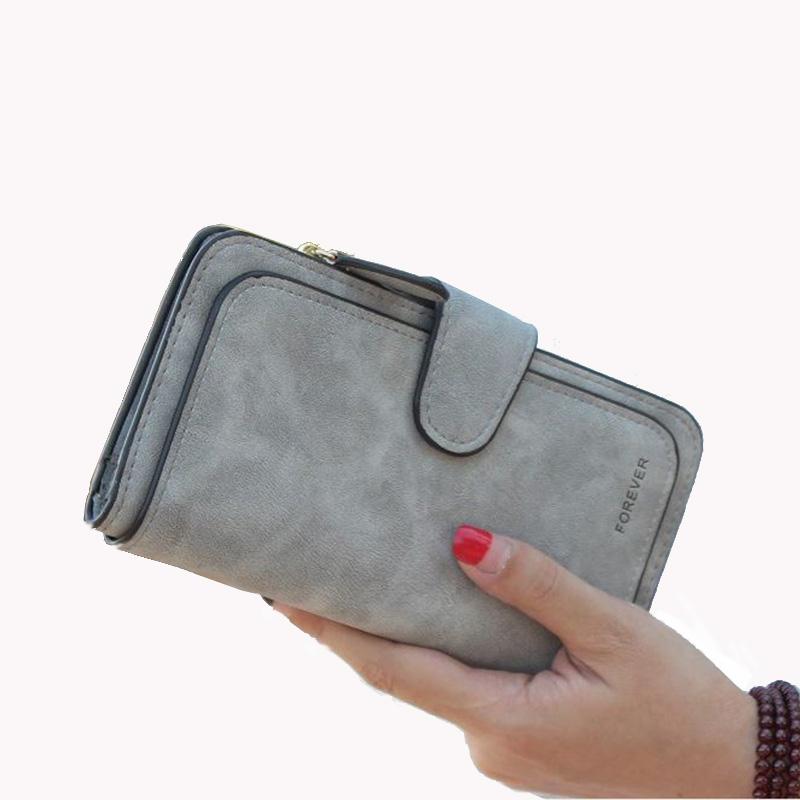 Brand Leather Women Wallet High Quality Design Hasp Solid Color Card Bags Long Female Purse 8 Colors Ladies Clutch Wallet