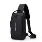 Waterproof Anti Theft Designer Password Lock Bag Usb Crossbody Sling Bags For Men Chest Bags