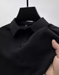 Flip collar T-shirt for men's short sleeved business casual T-shirt for men's Polo shirt