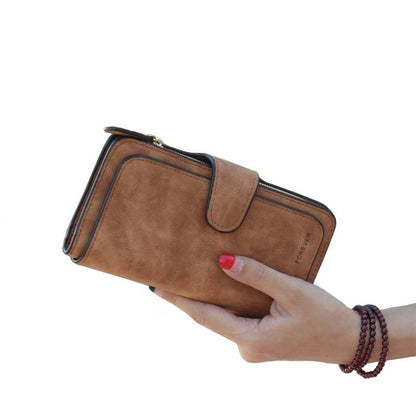 Brand Leather Women Wallet High Quality Design Hasp Solid Color Card Bags Long Female Purse 8 Colors Ladies Clutch Wallet