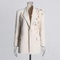 Splicing three-dimensional butterfly decoration suit jacket