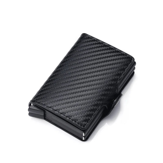 Carbon Fiber Leather Men Wallet Money Bag