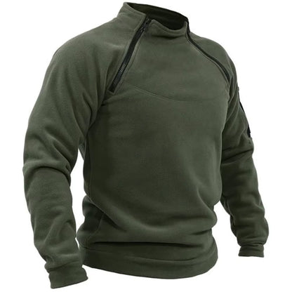 Mens Tactical Outdoor Polar Fleece Jacket Hunting Clothes Warm Zipper Pullover Man Windproof Coat Thermal Hiking Sweater